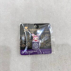 Limited Edition Tokidoki X Coffee Bean Donutella in Coffee Bean Mug Enamel Pins